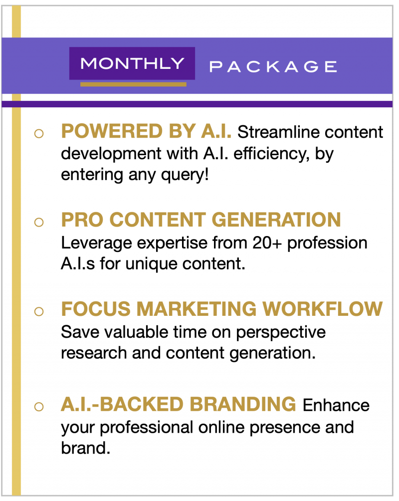 AIAssistantPro | Monthly Package