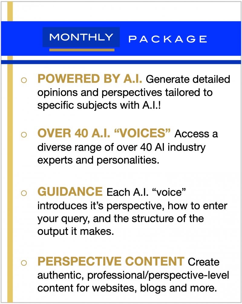 AIOpinionPrompter | Monthly Package